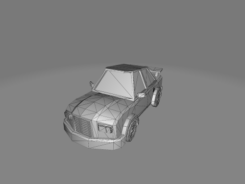 LowPoly cartoon cars 3D Model