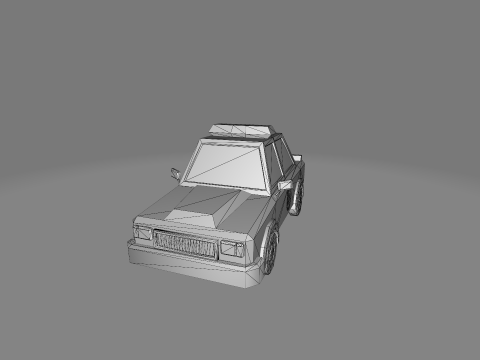LowPoly cartoon cars 3D Model