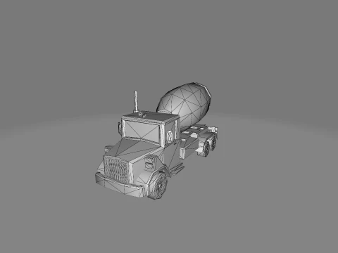 LowPoly cartoon cars 3D Model
