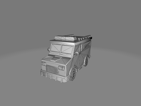 LowPoly cartoon cars 3D Model