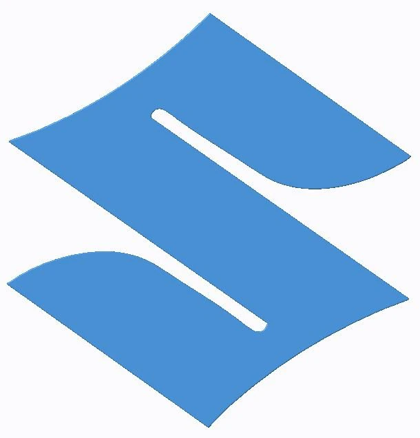 Suzuki Logo 3D Model .c4d .max .obj .3ds .fbx .stl .blend 
