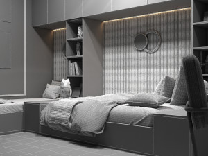KIDS BEDROOM 3D Модель