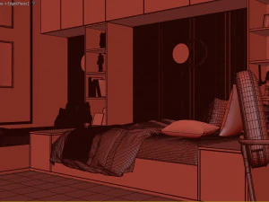 KIDS BEDROOM 3D Model