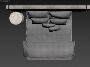 Frey Capital bed Model 3D