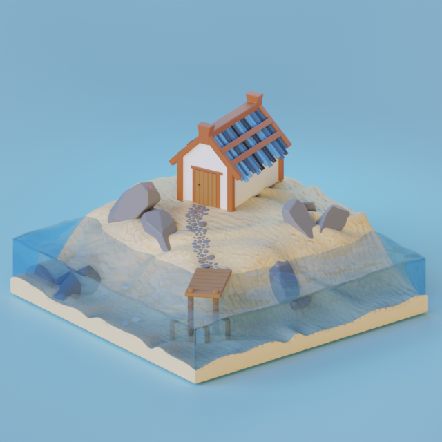 House Model 3D .c4d .max .obj .3ds .fbx .stl .blend 