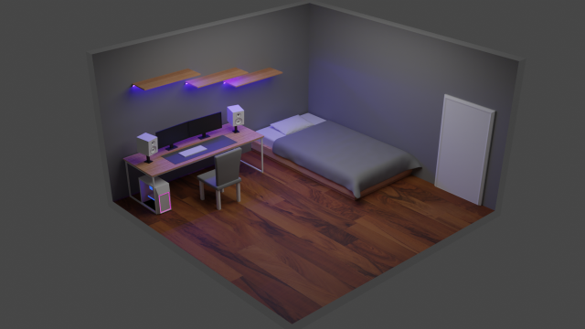 Room Modelo 3D .c4d .max .obj .3ds .fbx .stl .blend 