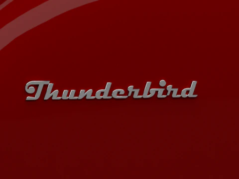 burung petir Model 3D