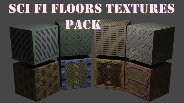 Scifi Floors Texture Pack CG Textures .c4d .max .obj .3ds .fbx .stl .blend 
