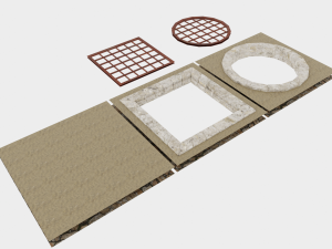 Dungeon Modular Environment 3D Model