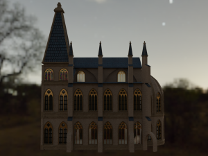 Gothic Architecture Modular 3D 模型