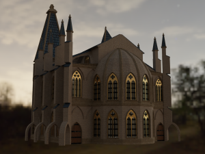 Gothic Architecture Modular 3D 模型
