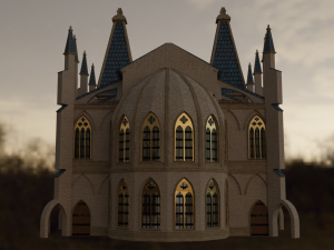 Gothic Architecture Modular 3D 模型