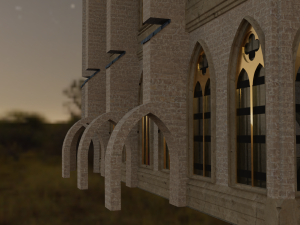 Gothic Architecture Modular 3D 模型