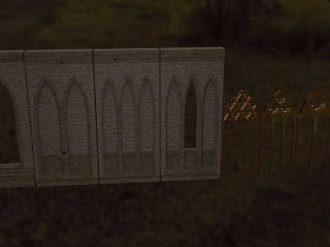 Gothic Architecture Modular 3D 模型