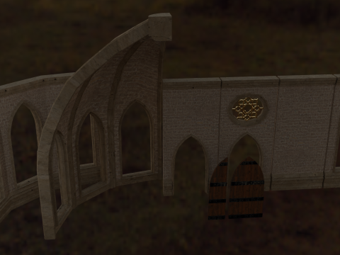 Gothic Architecture Modular 3D 模型