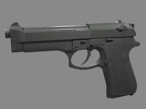 Beretta 9mm Modelo 3D