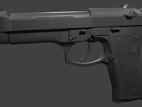 Beretta 9mm 3D Model