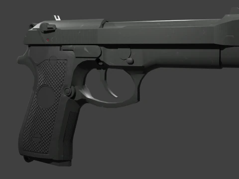 Beretta 9mm 3D Model