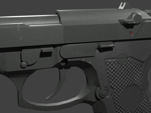 Beretta 9mm 3D Model