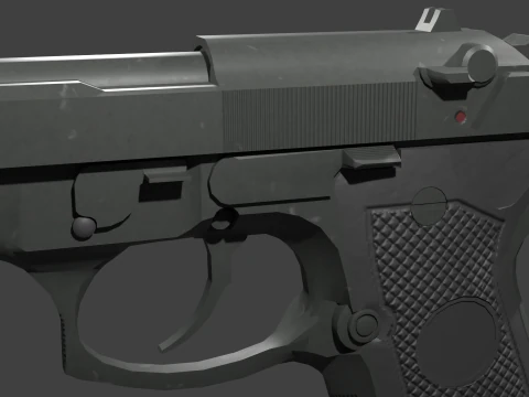 Beretta 9mm 3D Model