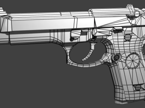 Beretta 9mm 3D Model