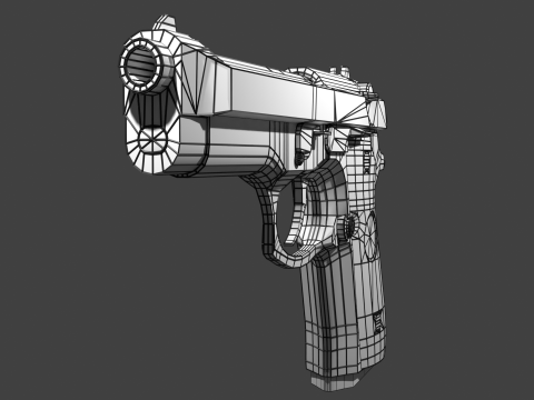 Beretta 9mm 3D Model