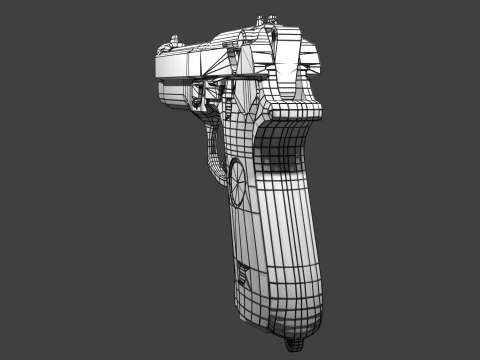 Beretta 9mm 3D Model
