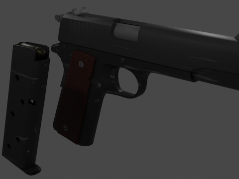 Colt 45 M1911 3D Model