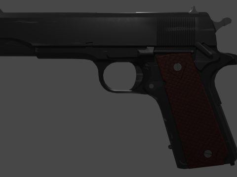 Colt 45 M1911 3D Model