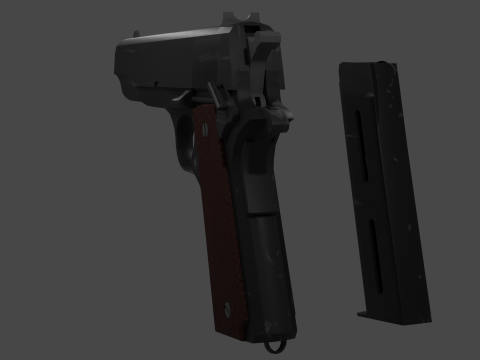 Colt 45 M1911 3D Model