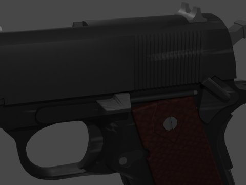 Colt 45 M1911 3D Model