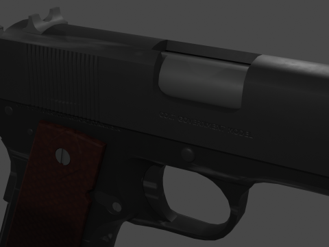 Colt 45 M1911 3D Model