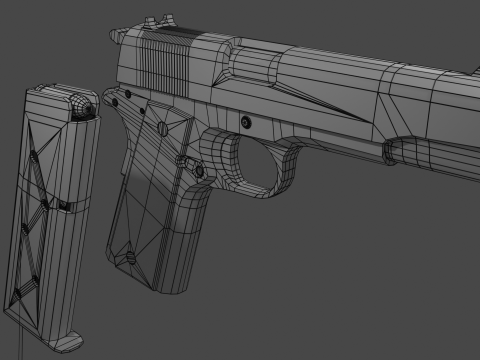 Colt 45 M1911 3D Model