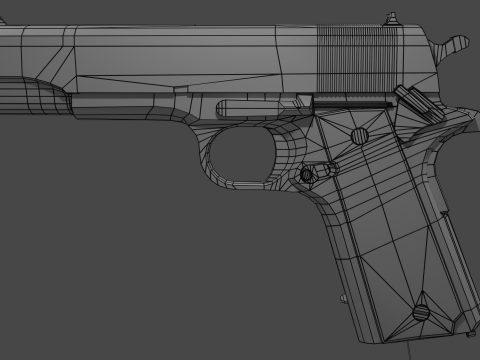 Colt 45 M1911 3D Model