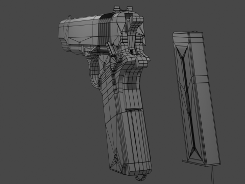 Colt 45 M1911 3D Model