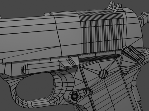 Colt 45 M1911 3D Model