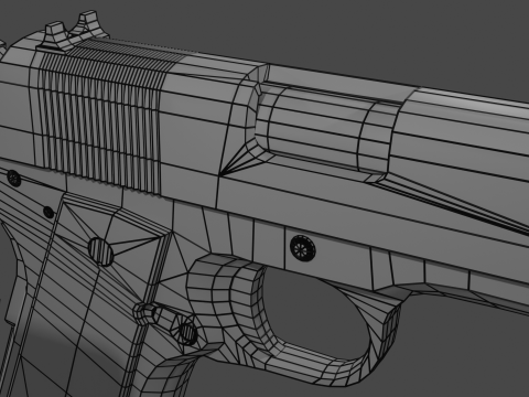 Colt 45 M1911 3D Model