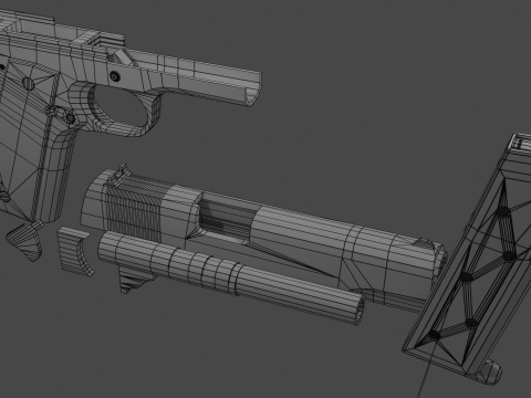 Colt 45 M1911 3D Model