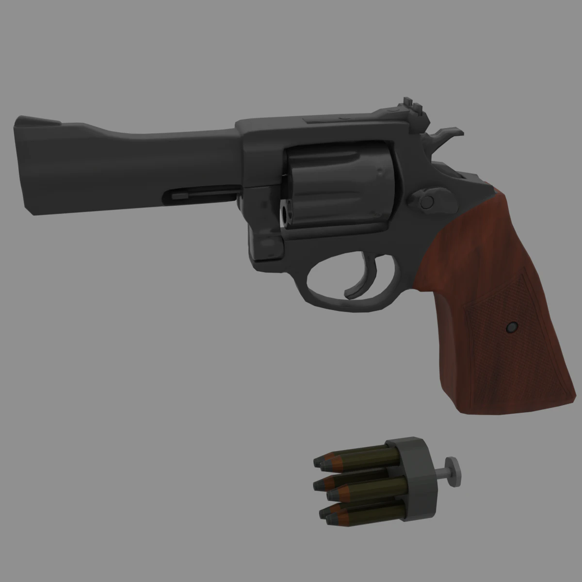 Magnum 44 3D Model .c4d .max .obj .3ds .fbx .stl .blend
