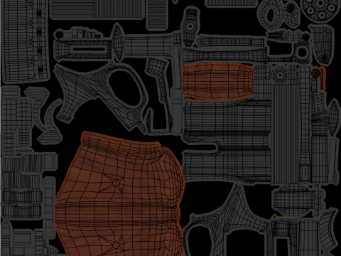 Magnum 44 3D Model