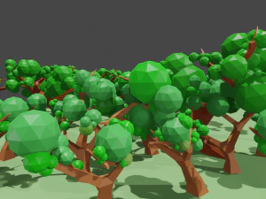 &Aacute;rbol de baja poli Modelo 3D