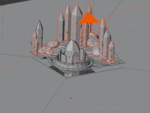 Crystal fountain 3D Model