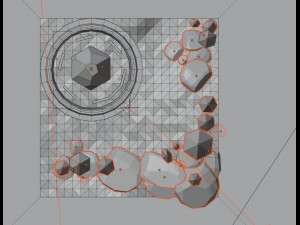 Crystal fountain 3D Model