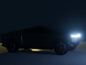 Tesla cybertruck Modèle 3D