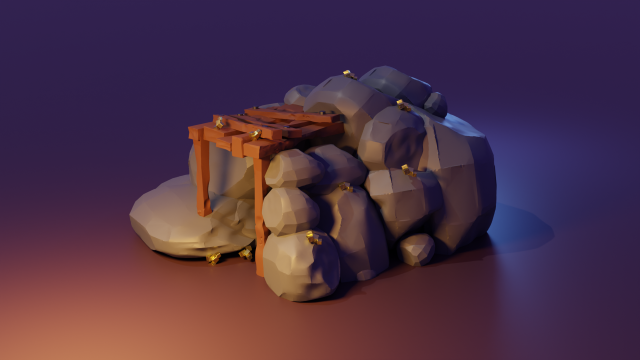 Mine 3Dモデル .c4d .max .obj .3ds .fbx .stl .blend 