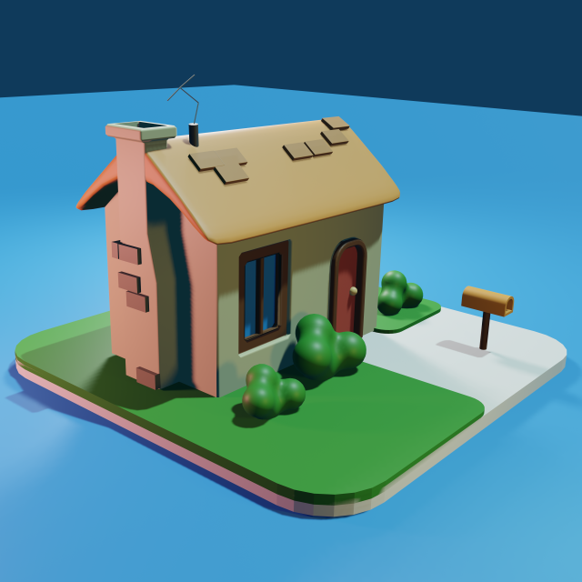 Cartoon house Modèle 3D .c4d .max .obj .3ds .fbx .stl .blend 
