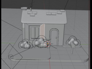 Cartoon house Modèle 3D