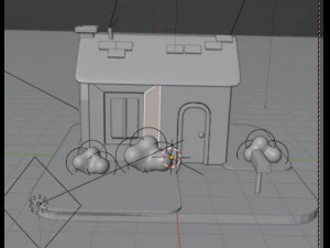 Cartoon house 3D Model