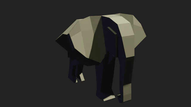 象 3Dモデル .c4d .max .obj .3ds .fbx .stl .blend 