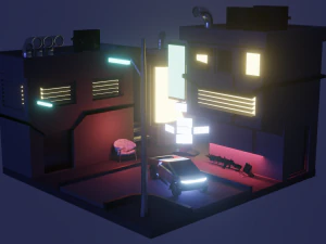 Cyberpunk 3D Modell